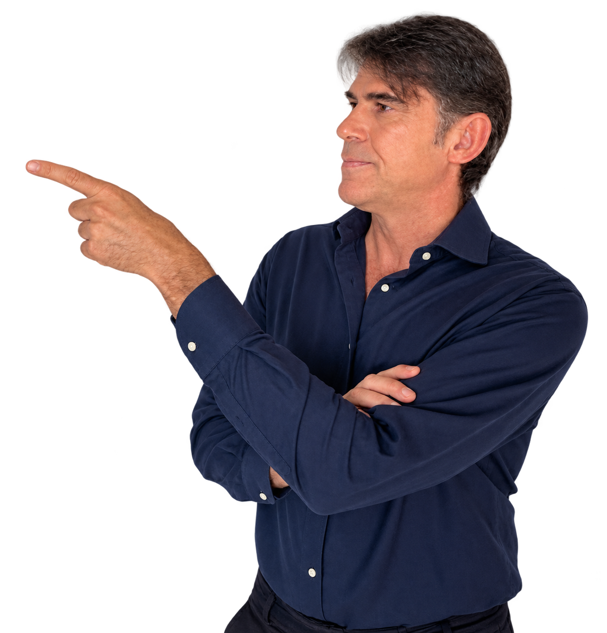 José Luis García, presentador de las masterclasses CoffeeBox 4.1, señalando el método de trabajo